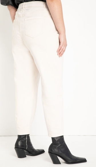 Elloqui High Waisted Pleated Jeans - Picture 3 of 3